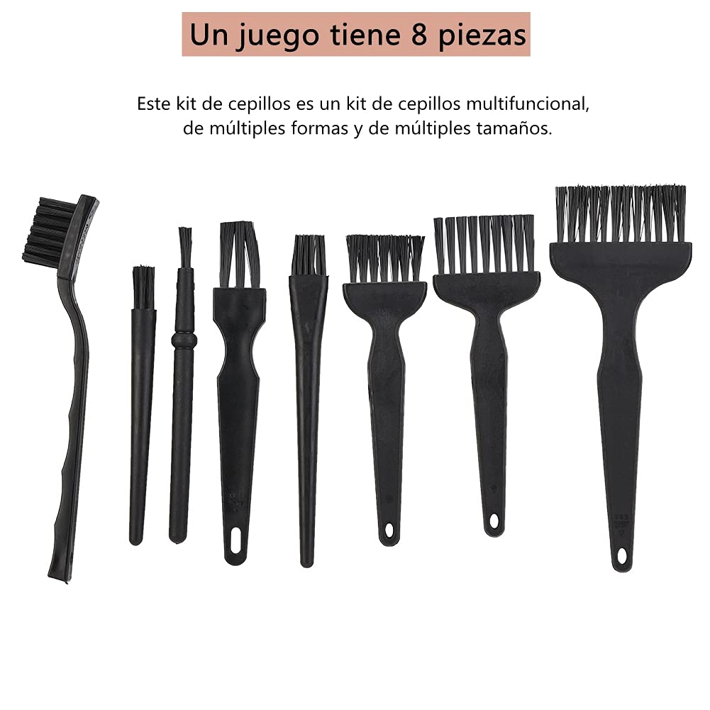 ASHATA 8 Pcs Antistatic Cleaning Brush Antistatic Brush Duster Brush Base Plate Maintenance Brushes for Phone PC Camera Keyboards Shavers, etc