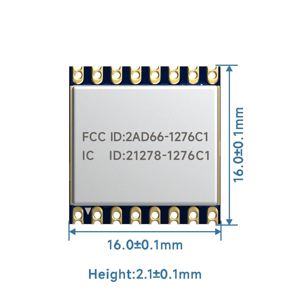 Lubeby Smart LoRa sx1276 Networking Transceivers, Compatible with RFM95W LoRa RF Chip Module LoRa1276-C1 915 Mhz x 2 PCS