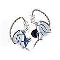 Five Driver Headphones,KZ ZS10 PRO High Fidelity Noise-Isolating Earbuds/Earphones with Detachable Cable 2Pin 0.75mm (Without MIC, Glare Blue)