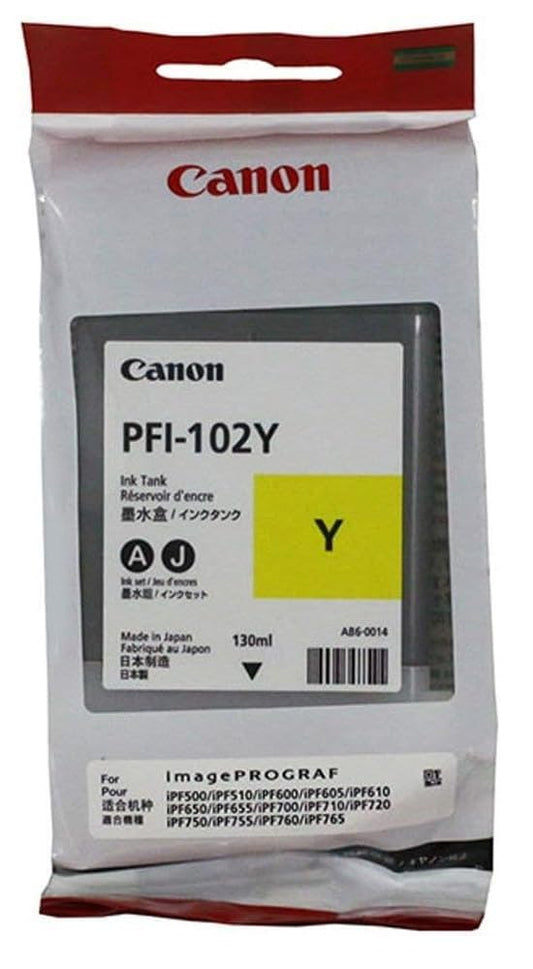 CNM0898B001AA - Canon PFI-102Y Original Ink Cartridge