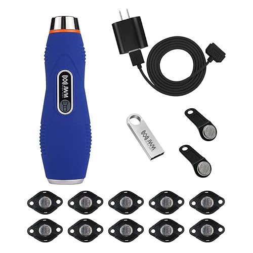 JWM iButton Guard Tour System with Flashlight, Security Patrol Wand with Free Cloud & Standalone Software, Alarm Clock and Pedometer for Hotel