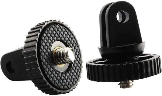 Longdex Camera Mount Adapter 2PCS Monopod Tripod Mount Adapter with 1/4" Screw Thread for GoPro Hero 2 3 3 Sony Xiaomi AEE JVC