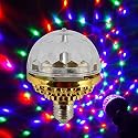 Faruxue Colorful Rotating Ball Light DJ Crystal RGB Party Light LED RGB Strobe Party Lamp Bulb Rotating Ball Light Bulb with Socket