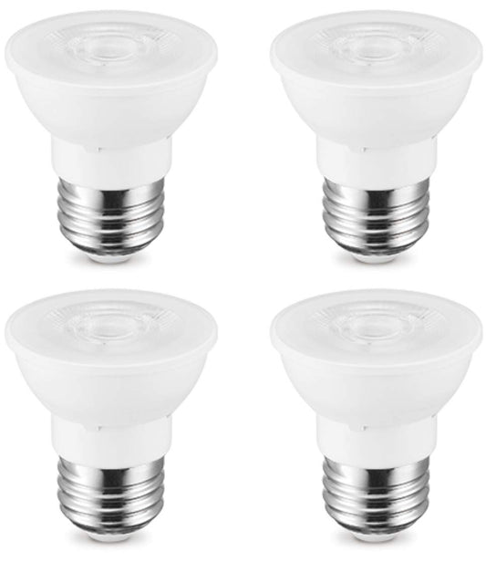 GoodBulb PAR16 LED Light Bulb 6.5-Watt (45W Equivalent), 3000K Warm White Color, 500-Lumens, Fully Dimmable, E26 Base (Pack of 4 Bulbs)