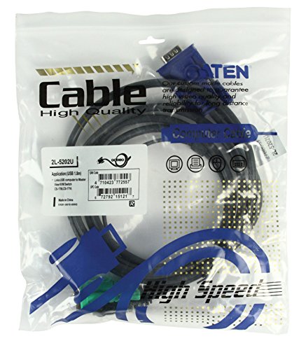 ATEN USB KVM Cable - SPHD15 to VGA & USB A 2L5202U, 6 Feet