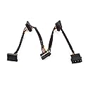 Monoprice Data Cable - 2 Feet - 4-pin MOLEX Male to 4X 15-pin SATA II Female Power Cable (Net Jacket)