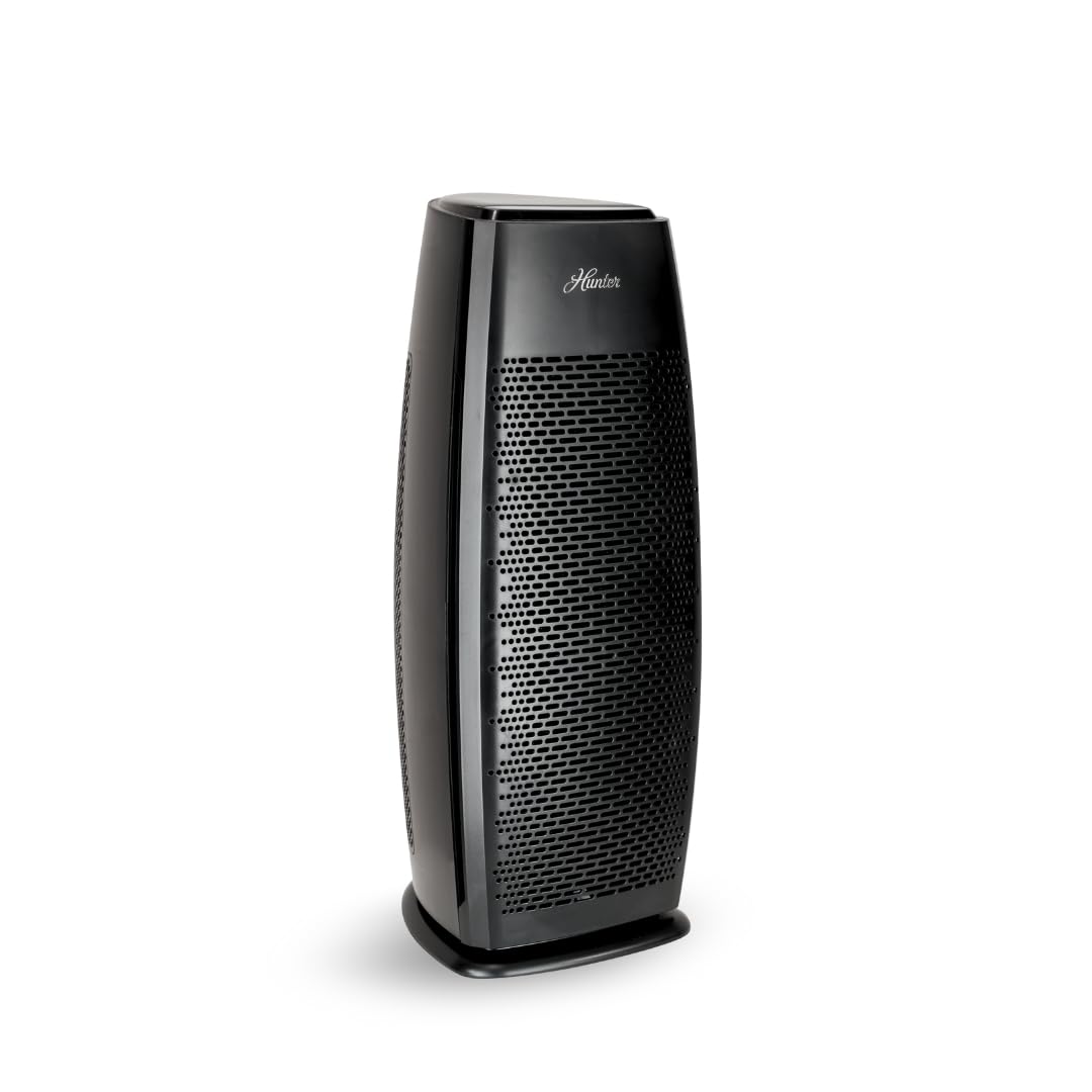 Hunter Tower Air Purifier for Home Large Room, Bedroom, Black