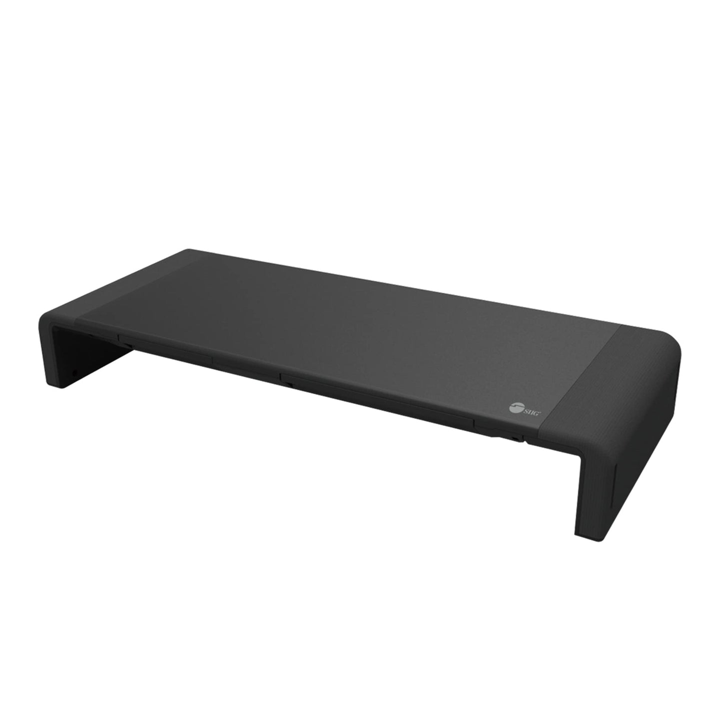 SIIG 20.5" Monitor and Laptop Stand Riser for Desk with Phone Stand and Storage, Width Adjustable 16.5" to 20.5", Max Weight 55lbs, 7.87" Depth