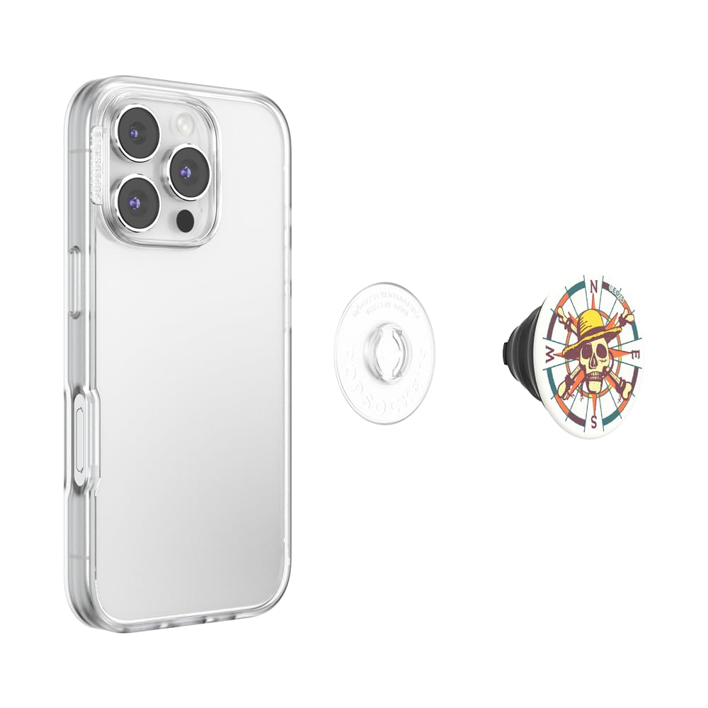 PopSockets PopTop, Adhesive Phone Grip with Swappable Top, One Piece - The Straw Hat Pirates