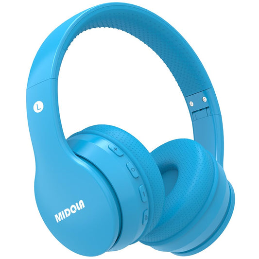 MIDOLA Kids Headphones Bluetooth 5.4 Wireless 68H Play Time Volume Limit 85/94dB Over-Ear Foldable Headset,Type-C Fast Charging,with Wired Aux Mic…