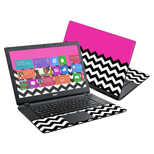 MightySkins Skin Compatible with Acer Aspire E15 ES1-511 15.6" Cover wrap Sticker Skins Hot Pink Chevron