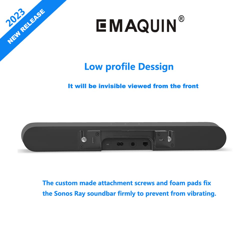 EMAQUIN Wall Mount Bracket for SONOS RAY Soundbar(Random Colour)