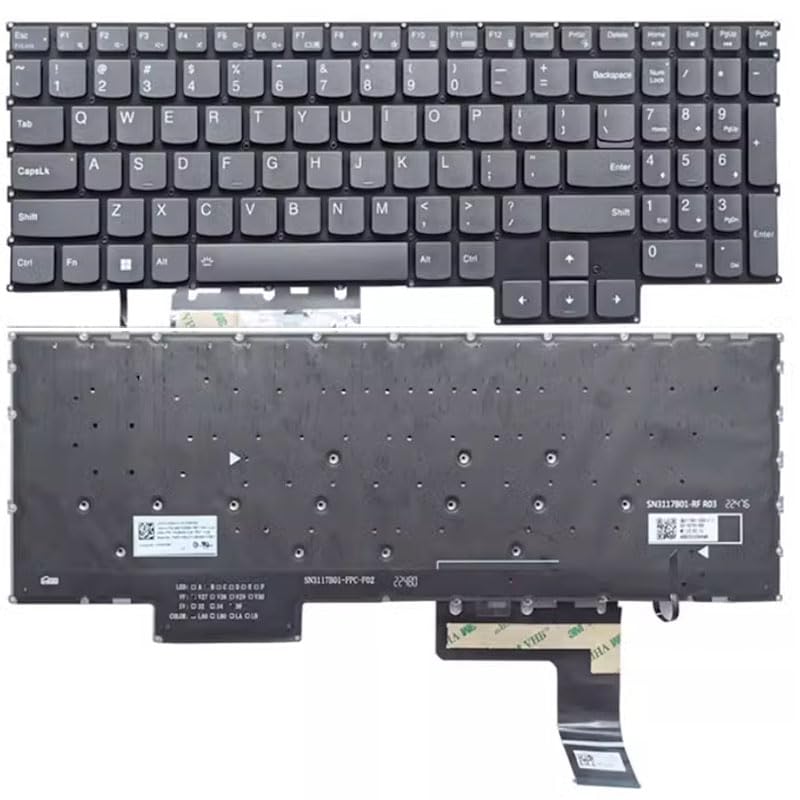 CWXKGL Replace Laptop Keyboard for Lenovo IdeaPad Gaming 3 15IAH7 82S9 US with backlit
