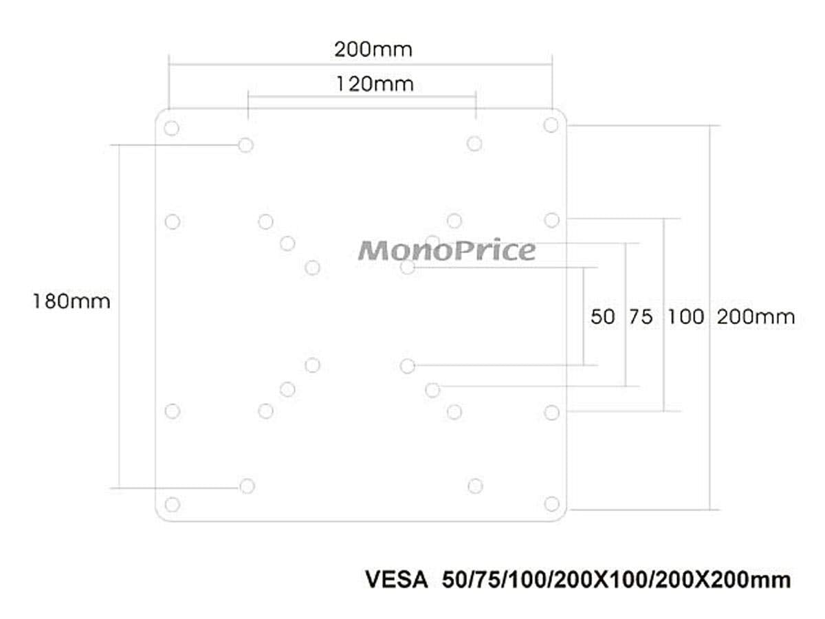 Monoprice 200X200mm Bracket Universal Adapter