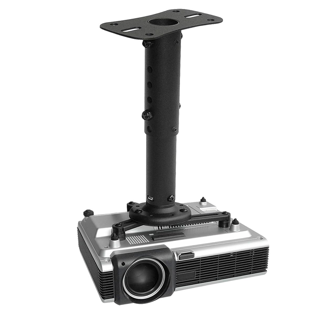 Kanto P101 Universal Projector Ceiling Mount | Solid Steel Construction | Easy to Install | Black