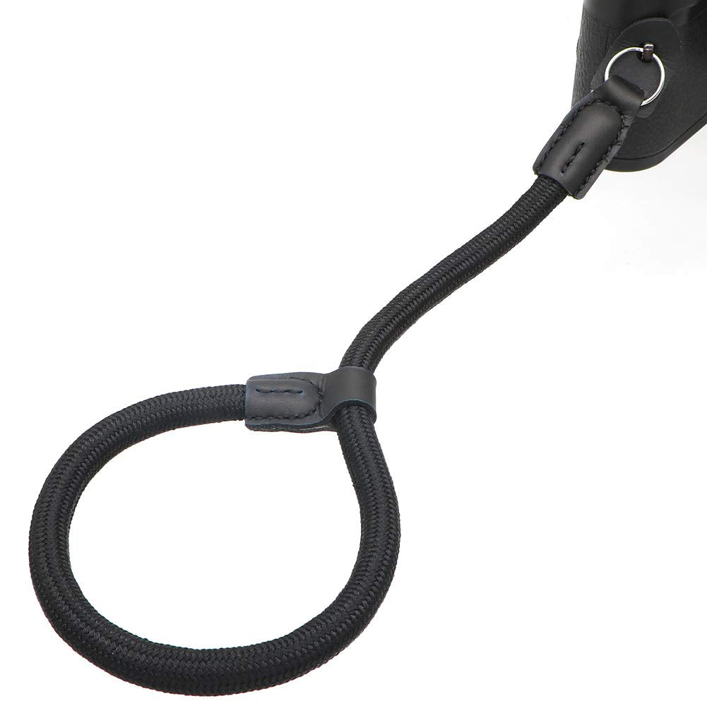 HITHUT Adjustable Rope Camera Wrist Strap Hand Strap for SLR DSLR Digital Mirrorless Cameras Black