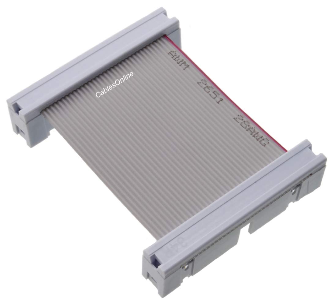CablesOnline, 2-inches 34-Pin (2x17) 2.54mm-Pitch Male to Male 34-Wire IDC Flat Ribbon Cable, FF-G02
