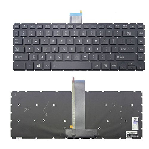 New US Black Backlit English Laptop Keyboard (Without Frame) Replacement for Toshiba Satellite P30W-B (PSDP2C-00W001) P30W-BST2N01 P35W-B P35W-B3220