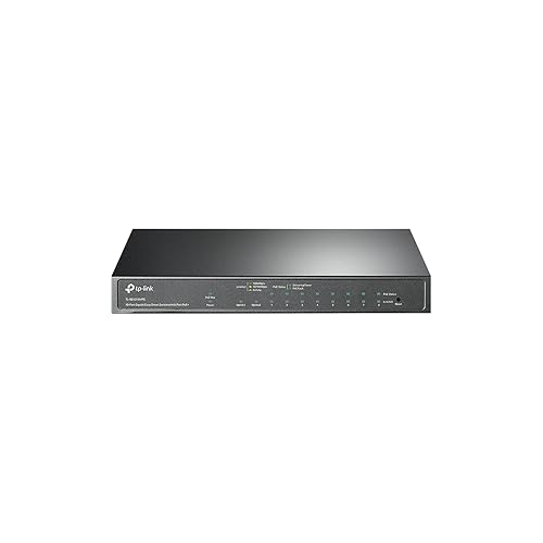 TP-Link TL-SG1210MPE | 8 Port Gigabit PoE Switch | Easy Smart Managed | 8 PoE+ Ports @123W, w/ 2 Uplink Gigabit Ports + 1 Combo SFP Slot | 3 Year