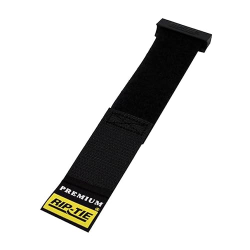 RIP-TIE 1 x 6.5 Rip-Lock CableWrap Cable Tie Perfect for Heavy Duty Cables 10 Pack Black