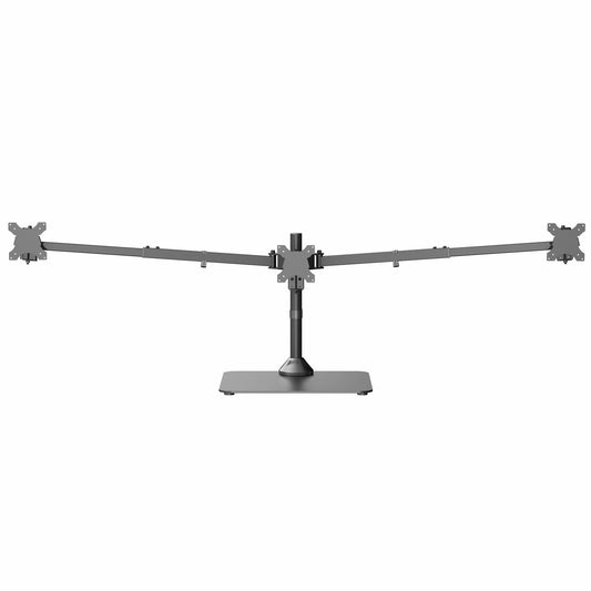 VIVO Premium Freestanding Triple Monitor Desk Mount for 3 Screens up to 22 lbs, Fits up to 38 inch Ultrawides on Center Bracket, Adjustable