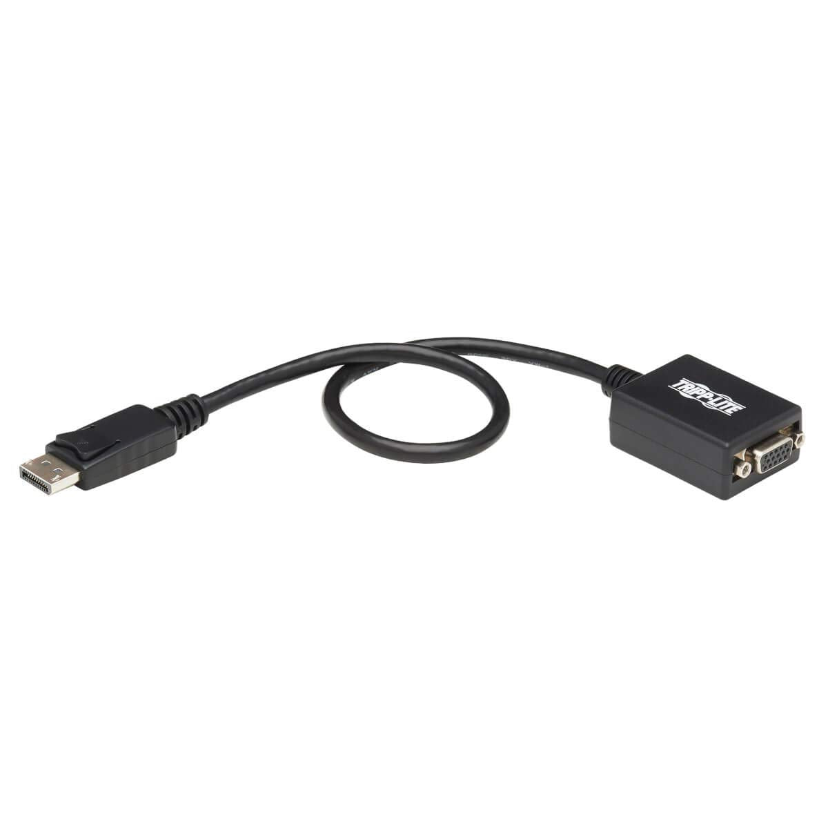 Tripp Lite DisplayPort to VGA Adapter Converter Active DP to VGA 1080p Black M/F 1ft 1' (P134-001-VGA)