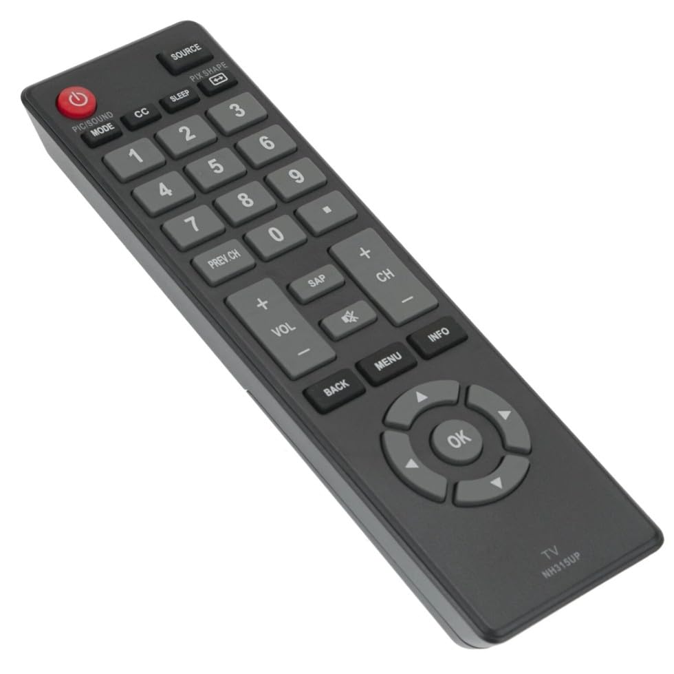 NH315UP Remote Control for Sanyo TV Remote, Used in The Living Room or Room, No Programming or Pairing Needed, Replacement TV Remote Compatible Models
