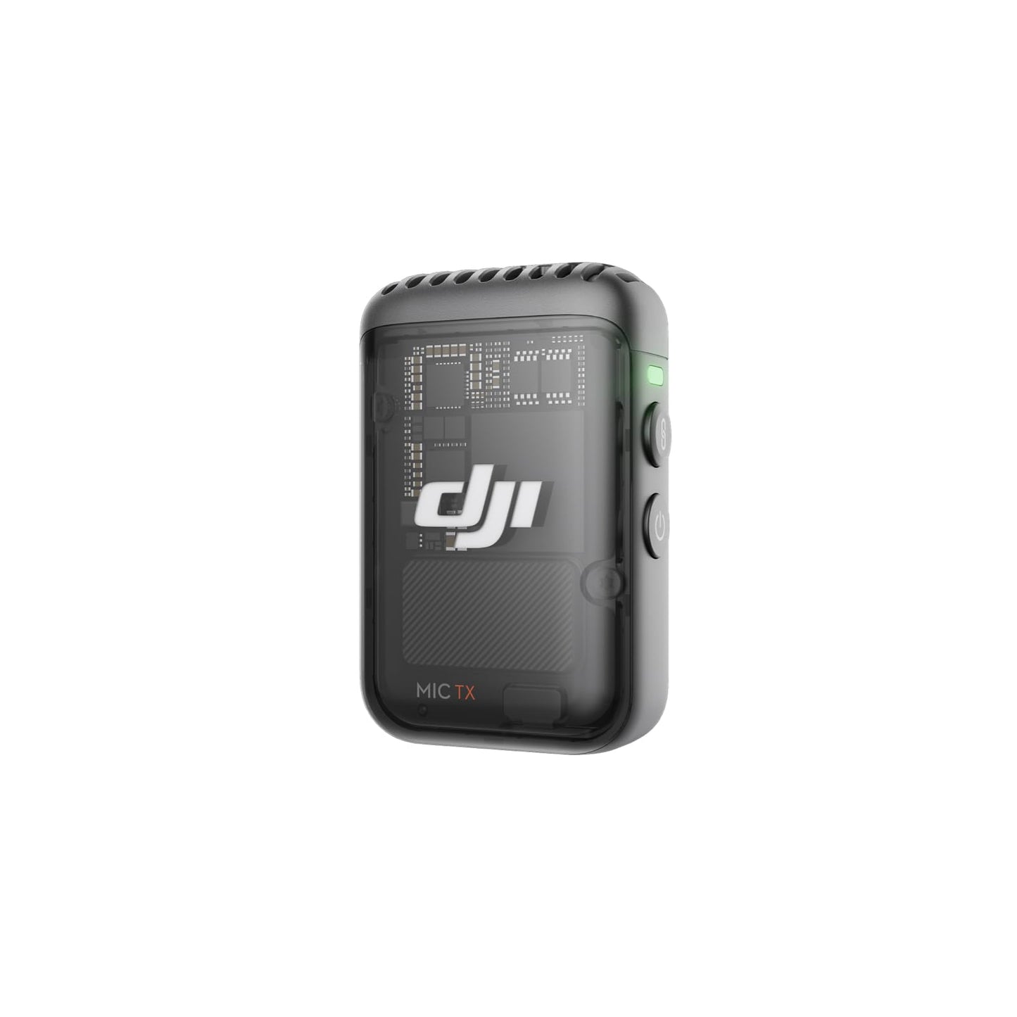 DJI Mic 2 Transmitter (Shadow Black), Wireless Microphone with Intelligent Noise Cancelling, 14-Hour Internal Recording, 6-Hour Battery, Magnetic