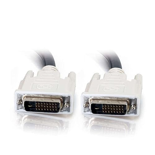 Legrand - C2G DVI-D to DVI-D Video Cable, Male to Male Dual Link Digital Video Cable, Black Computer Cable, 5 Meter (16.4 Foot) Monitor Cable, 1