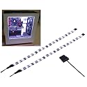 DS White PC LED Light Strip Computer Lighting with Magnetic Back, Molex Connector, 2Pack LED Strip for PC Case Lighting Kit (30cm,18leds,S Series)