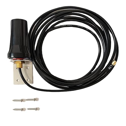 Maswell 4G Antenna 700-2700 MHz Cylinder Screw Mounting L Plate Mount for 4G LTE 3G and GSM Antenna 700MHz Included