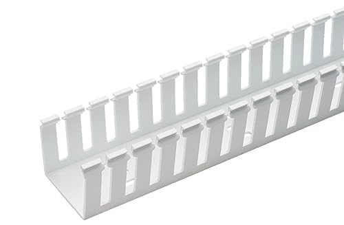 Panduit G1.5X4WH6 Type G Wide Slot Wiring Duct, PVC, White