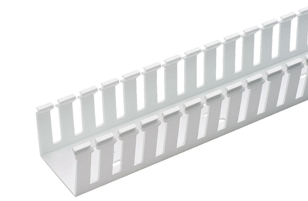 Panduit G1.5X4WH6 Type G Wide Slot Wiring Duct, PVC, White
