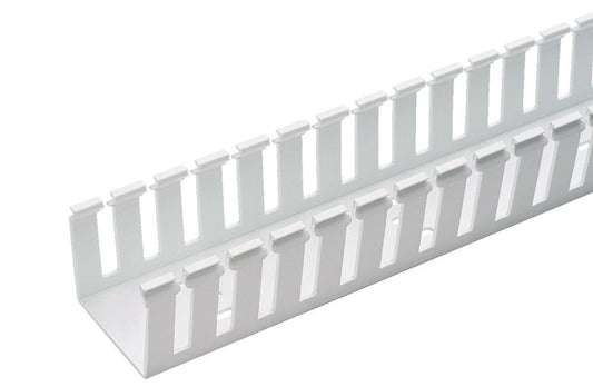 Panduit G1.5X4WH6 Type G Wide Slot Wiring Duct, PVC, White