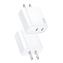 USB C Charging Block Fast Charger,2Pack 40W Dual Port Fast USB C Wall Charger Block,Type C Charging Plug Power Adapter Compatible with iPhone 17 Pro