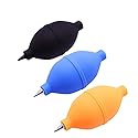 Super Silicon Air Blower and Dust Blaster Ball for Cleaning Camera Lens, Circuit Board and Other Sensor Electronics, Yellow Blue Black Random Color