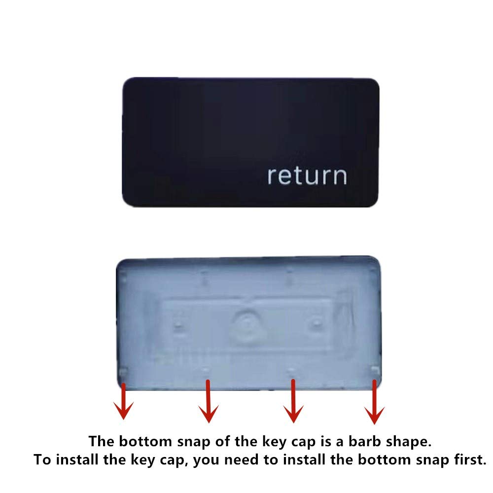 Replacement Individual Return/Enter Key Cap and Hinges are Applicable for MacBook Pro 13&16inch Model A1989 A1990 and for MacBook Air Model A1932