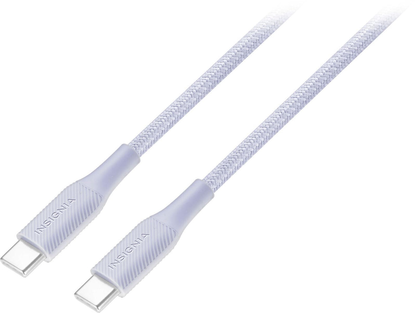 Insignia USB-C to USB-C Braided Cable (5 ft, Light Purple)