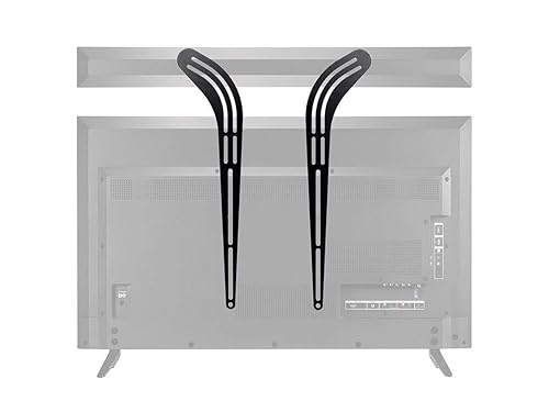 Monoprice - 115265 Universal Soundbar Bracket 2334; - 5534, Black, 22 x 1.7 x 7