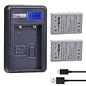 PowerTrust 2 Pack EN-EL5 Camera Battery and LCD USB Charger for Nikon Coolpix P530 P520 P510 P100 P500 P6000 P5100 P5000 P80 P90