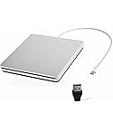 VikTck External USB-C SuperDrive DVD CD Drive Portable DVD CD Reader/Burner for Apple-MacBook Air/Pro/iMac/Mini/MacBook Pro/ASUS/DELL/Laptop