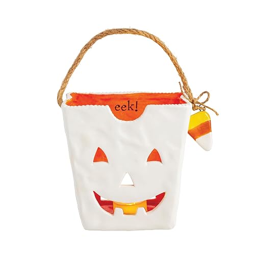 Mud Pie Halloween Medium Ceramic Treat Bag Lantern