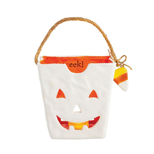 Mud Pie Halloween Medium Ceramic Treat Bag Lantern