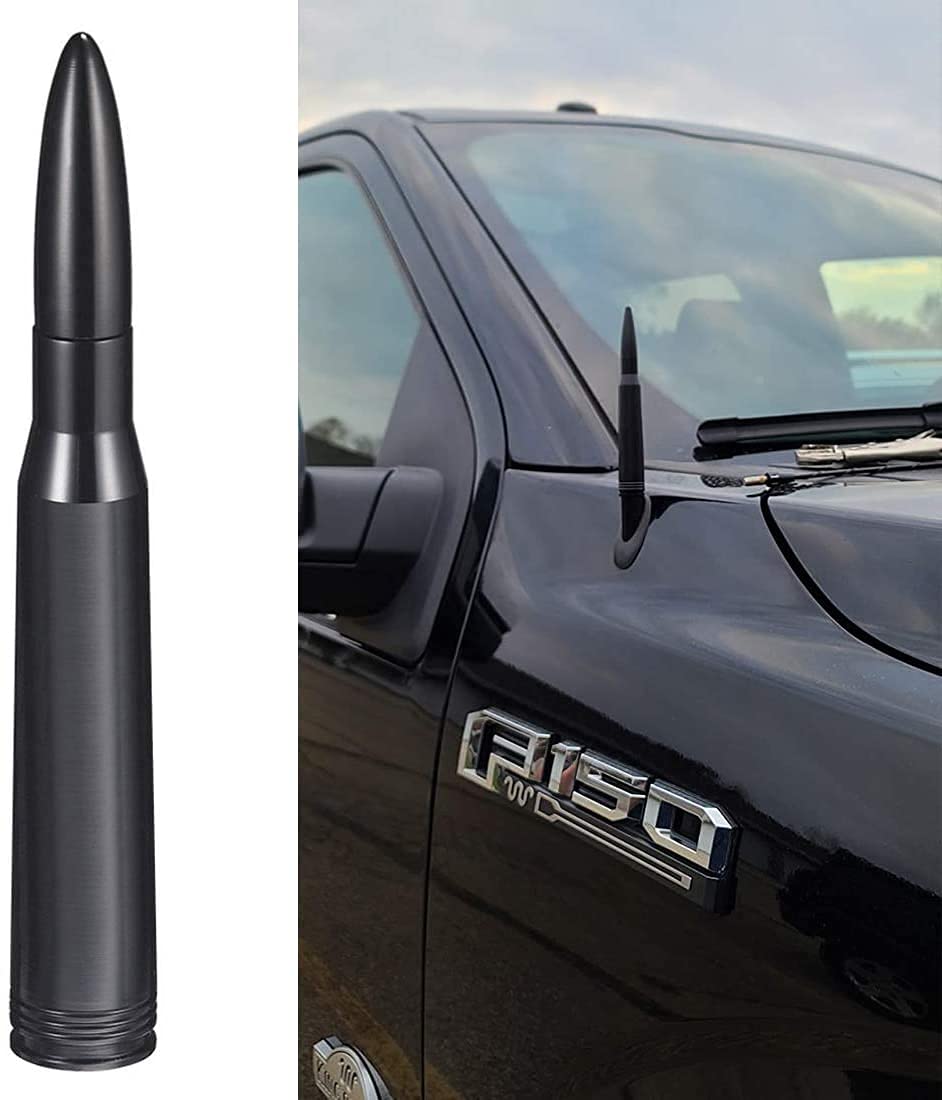 Bingfu Car Truck Bullet Antenna Mast Vehicle Antenna Replacement for Heavy Duty Classic Pickup Trucks
