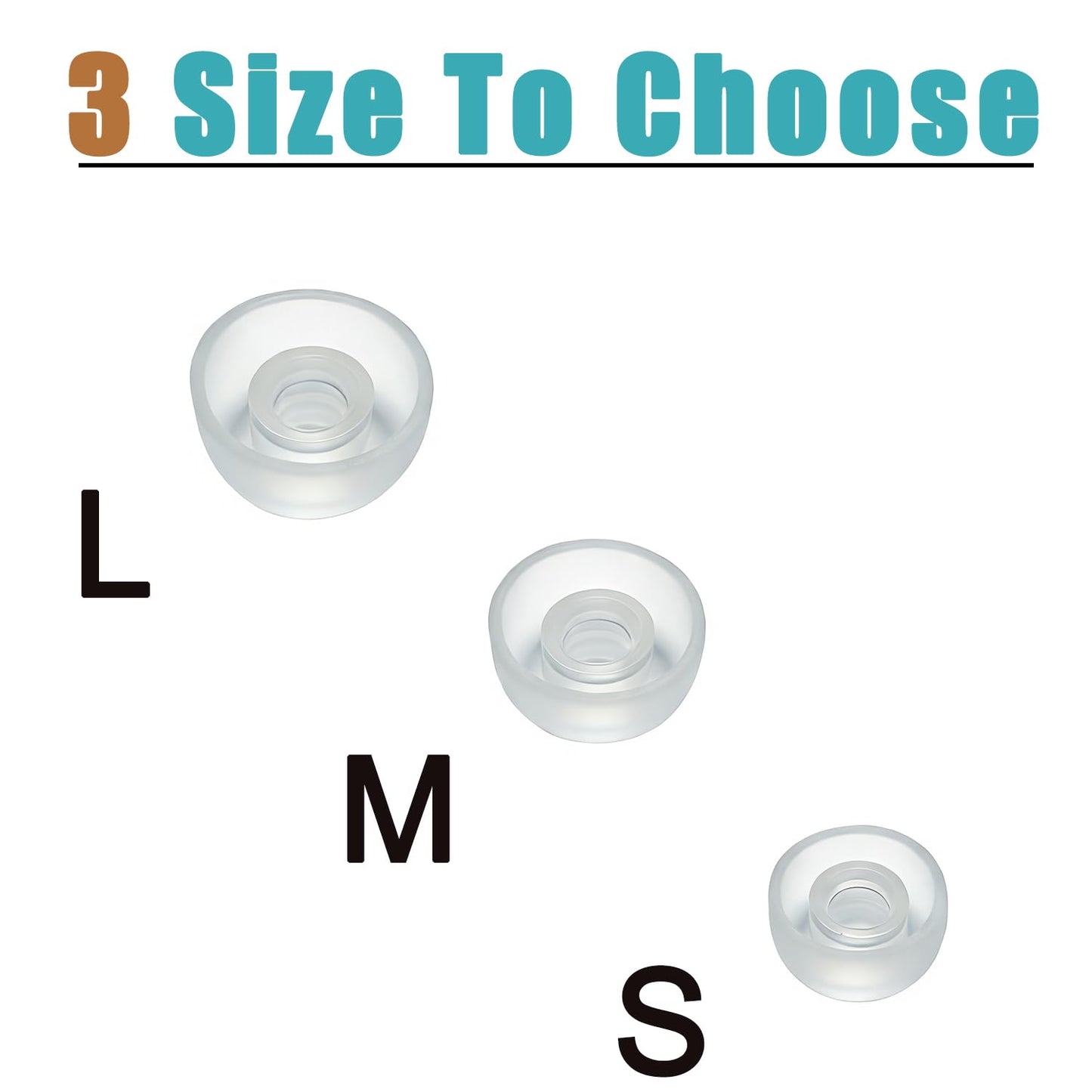 Silicone Ear Tips for Beats Earbuds - Clear Replacement Tips for Studio Buds+, Fit Pro, Solo Buds, 6 Pairs Noise Isolating & Comfortable, Transparent