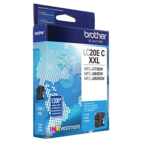 Brother LC20EC Super High Yield Cyan Ink Cartridge
