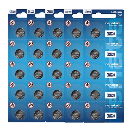 Renata CR1220 Batteries 3 Volt Lithium Coin Cell Battery (25)