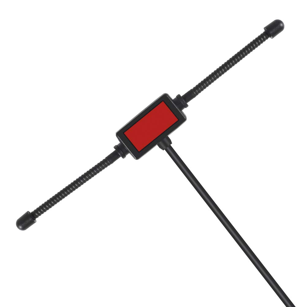 FM Dipole Antenna Adhesive Mount with 3 Connector Adapters for TV Radio Home Stereo Receiver Indoor Music System AV Audio Video Home Theater Receiver