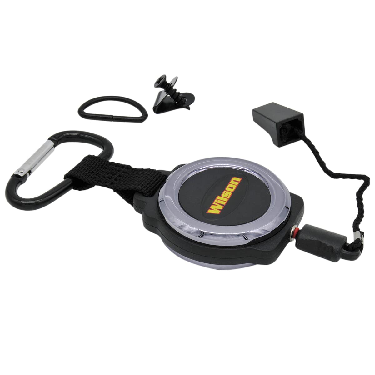 Wilson CB Microphone Retriever 305MRBC - Adjustable Mic Lanyard and Hardware Mounting Kit - Black Chrome Finish