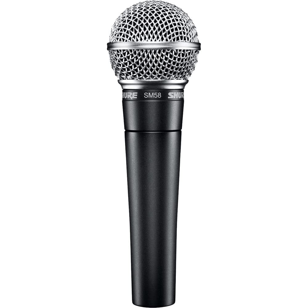 Shure SM58 Professional XLR Dynamic Vocal Microphone - Cardioid Mic for Live Performance, Studio Recording, Podcasting & Broadcasting (SM58-LC)